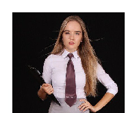 Галстук Бьюти на фурнитуре женский, с полной запечаткой