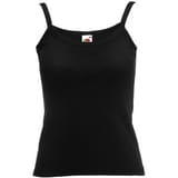 Майка "Lady-fit Strap T", черный_L, 100% х/б, 220 г/м2