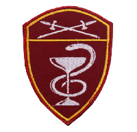 Шеврон медицинские воинские части Уральского округа войск Национальной гвардии, Росгвардии РФ, 7,5х10 см