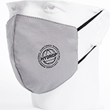 Бесклапанная фильтрующая маска RESPIRATOR 800 HYDROP серая с логотипом в фирменном пакете Бесклапанная фильтрующая маска RESPIRATOR 800 HYDROP серая с логотипом в фирменном пакете
