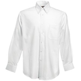 Рубашка "Long Sleeve Oxford Shirt", белый_M, 70% х/б, 30% п/э, 130 г/м2 Рубашка "Long Sleeve Oxford Shirt", белый_M, 70% х/б, 30% п/э, 130 г/м2