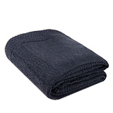 Плед LYKKE MINI, темно-синий, шерсть 30%, акрил 70%, 120*170 см