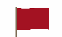 Бордовый сигнальный флаг 20х30 см.