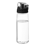 Бутылка для воды FLASK, 800 мл; 25,2х7,7см, прозрачный, пластик
