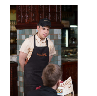 Фартук Капучино с разрезом, однотонный