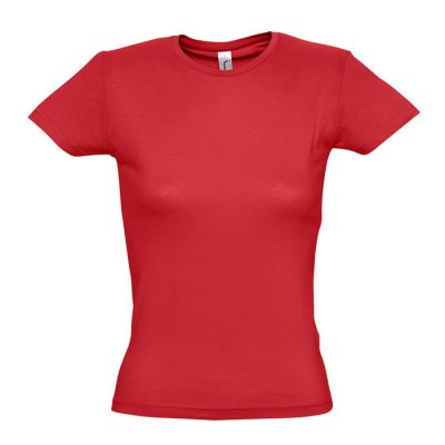 Футболка женская MISS, красный, M, 100% хлопок, 150 г/м2