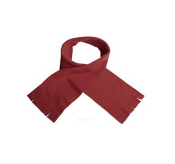 Шарф флисовый однослойный детский 10х90 см, однотонный